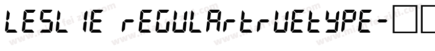 LESLIE RegularTrueType字体转换